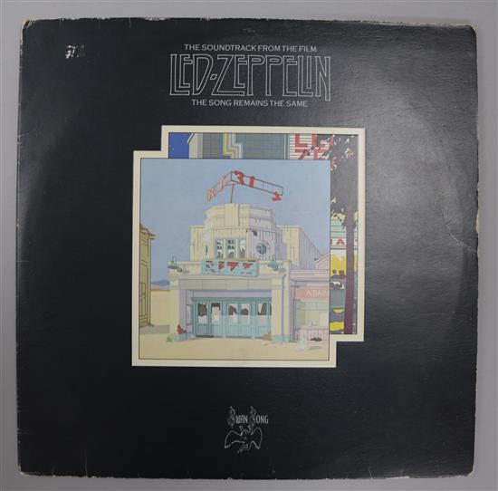 A collection of 16 Led Zeppelin LPs All VG- to VG+